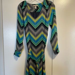 Banana Republic crepe striped dress - worn once!